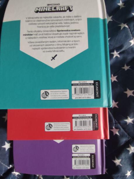Kniha minecraft modrá,