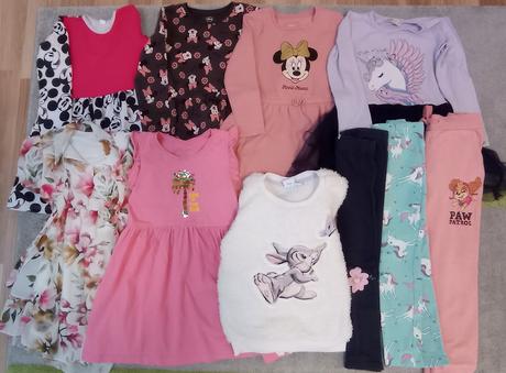 Balik oblečenia pre dievča veľkosť 110-116, 104–116