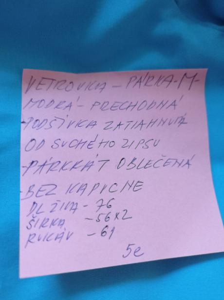 Prechodna vetrovka -m-, m