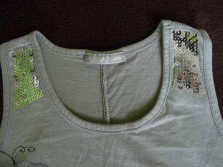 Tričko asym.strihu + kraťasy roll-up, veľ. 128, 122–134