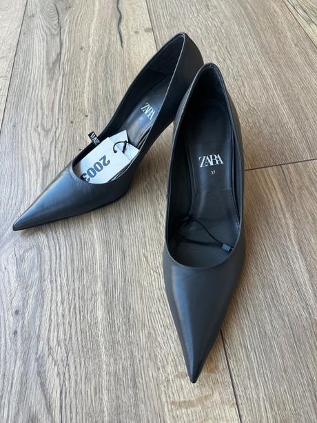 Kožené lodicky, zara,37