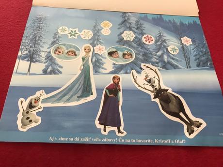 Zošit frozen- samolepky 28,5 -36,5 cm,