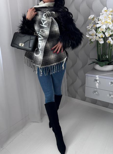 Calvin klein - vlnený šál, calvin klein