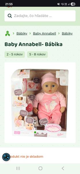 Čo dokáže bábika Baby Annabell?