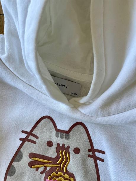 Mikina pusheen top stav, reserved,140