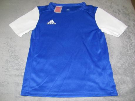 Modro-biele tričko, adidas,128
