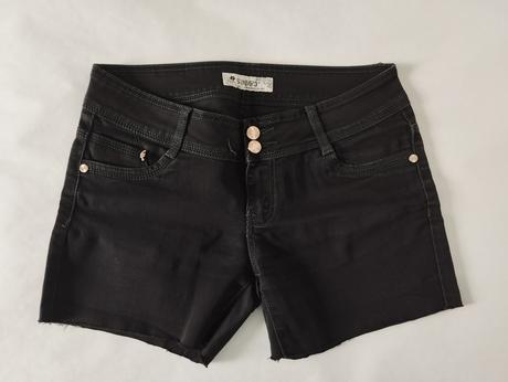 Čierne rifľové kraťasy, m