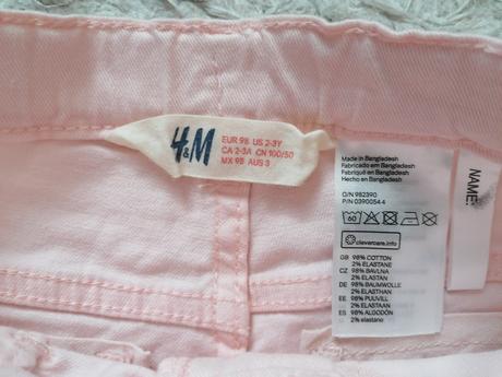 Dievčenské riflové šortky, h&m,98