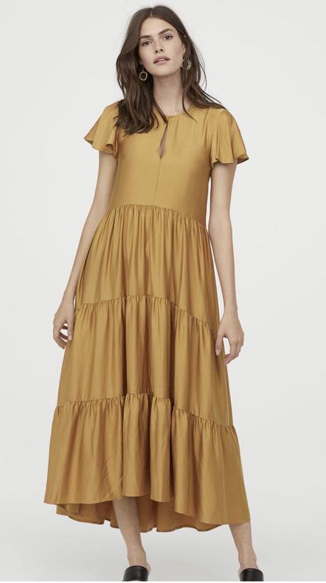 Dlhé šaty zo saténu, h&m,xs