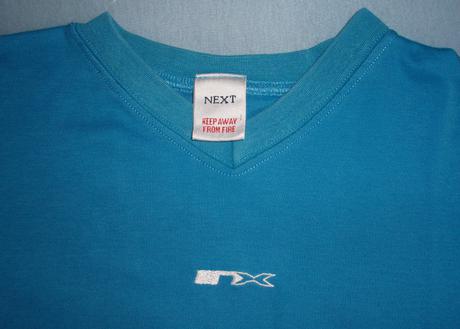 Tyrkysové bavlnené tričko, next,92