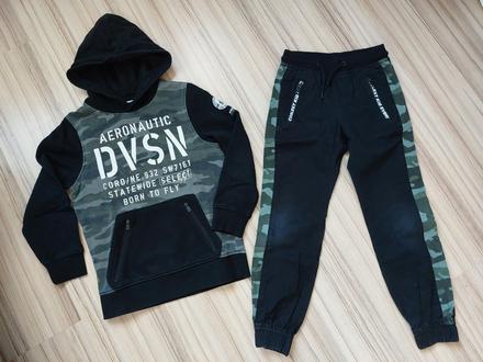 Maskáčové nohavice a mikina, dopodopo,128