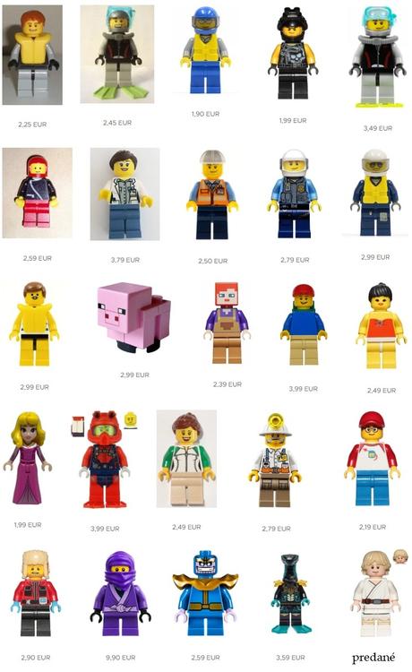 Originálne lego figúrky, panáčikovia, postavičky,