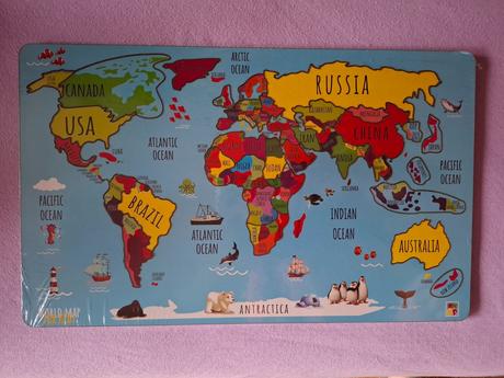 Mapa sveta - detská, 