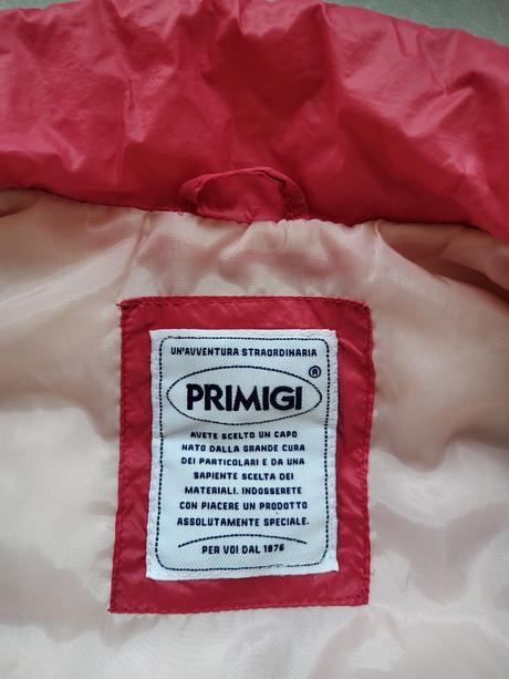 Červená prešívaná vesta, primigi,116