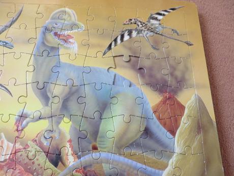 Knižka puzzle s dinosaurami - dinosaury,