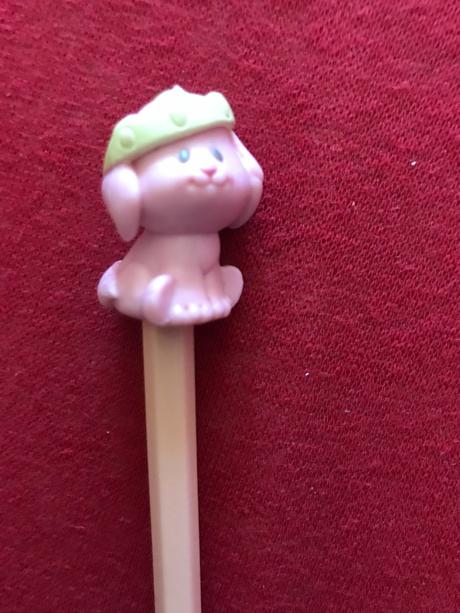 Psíček na ceruzku, výška 3 cm,