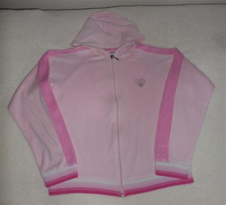 Velúrová mikina veľ.146/152 + tričko, 152