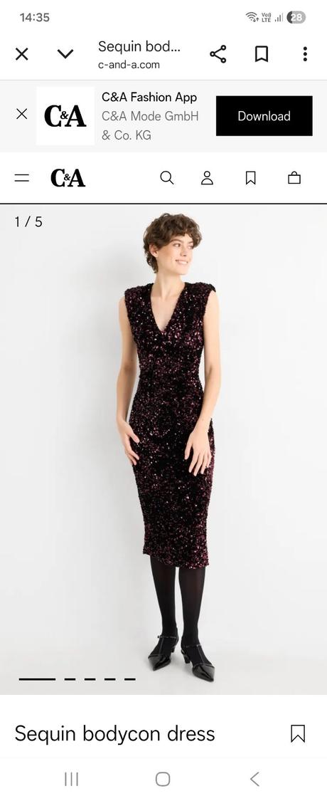 Spoločenské šaty xs, c&a,xs