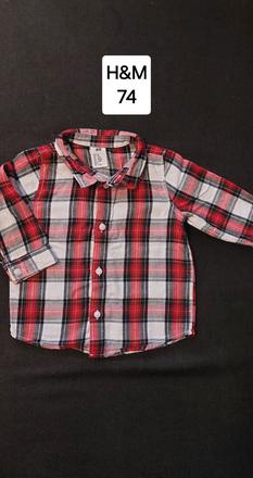 Károvaná košeľa h&m, h&m,74