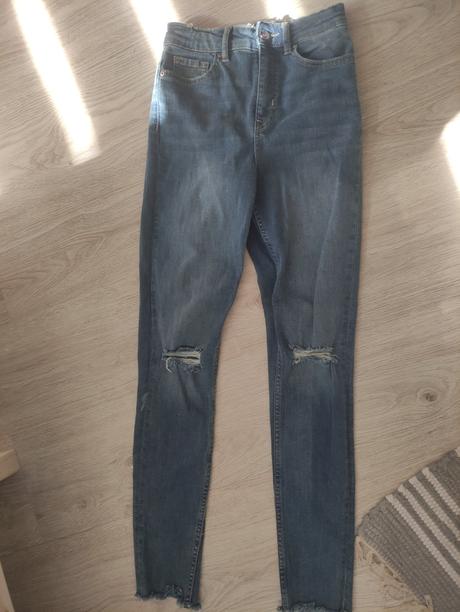 Rifle s vysokým pasom, h&m,xs