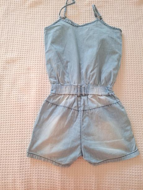 Overal pre dievčatka  bledomodry 134/140, 134