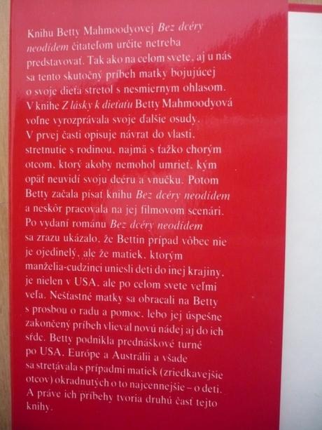 Betta mahmoodyová z lásky k dieťaťu, 