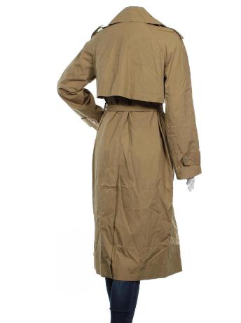 Oversize tmavobéžový trenchcoat asos, s