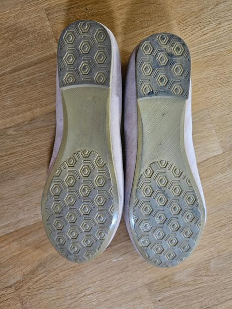 Béžové semišové balerínky 38, 38