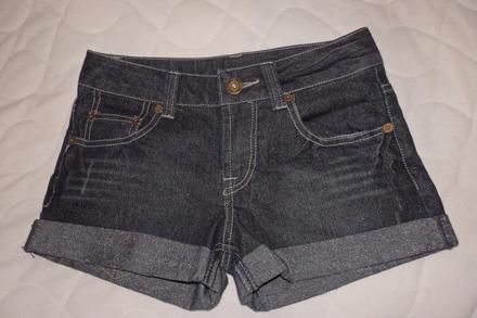 Rifľové kraťasy pre násťročnú slečnu, denim co,152