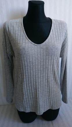 Dámsky sivý pulóvrikový top, amisu, l/xl, amisu,xl