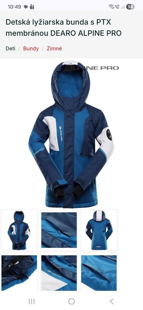 Lyziarska bunda alpine pro, alpine pro,170