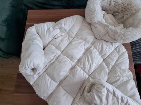 Zimná puffková bunda, bershka,s