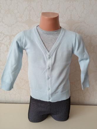 Dievčenský sveter svetlomodrý h&m (86), h&m,86
