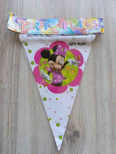 Oslava - girlanda vlajočky minnie, 