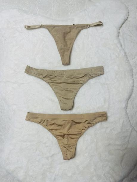 Béžové tangá zn. calvin klein m, calvin klein,m