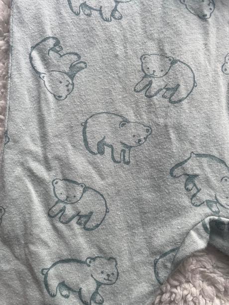 Zelenkaste pyzamka na zips h&m, h&m,62