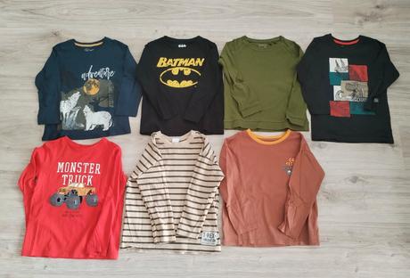 Tričká s dlhým rukávom 110/116, 110