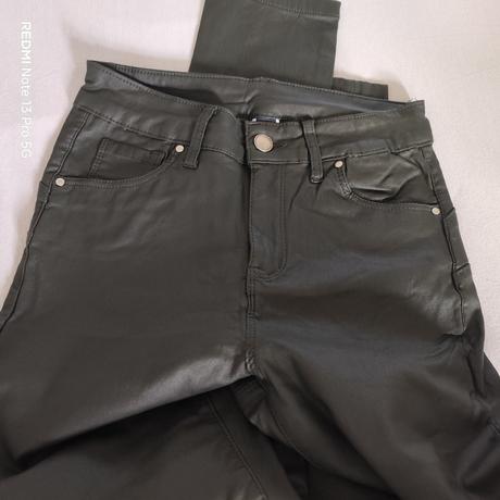 Matné koženkové nohavice, m