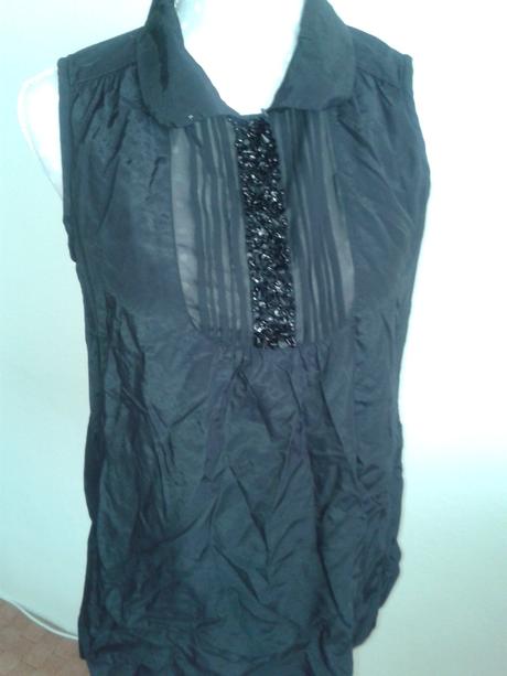 Čierna blúzka s kamienkami next 40, next,40