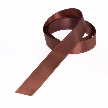 Saténová stuha 5 mm - tmavo hnedá, 