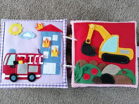 Šitá kniha quiet book,