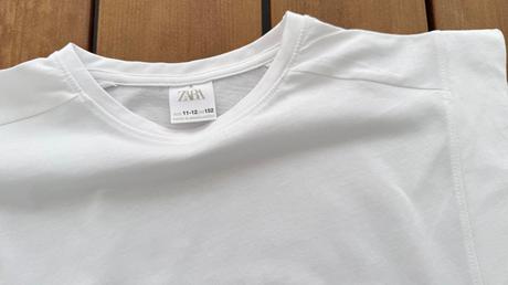 Hladké biele tričko zara, zara,152
