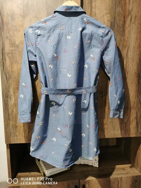 Dievčenská predĺžená košeľa, h&m,140