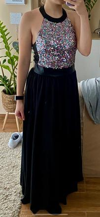 Krásne spoločenské šaty s flitrami, bonprix,m