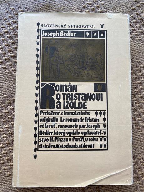 Stará retro kniha román o tristanovi a izolde,