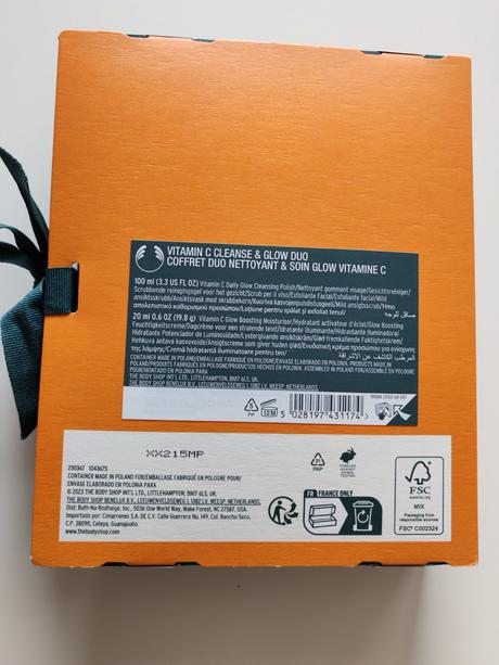 Body shop - peeling a krem na tvar s vitaminom c,