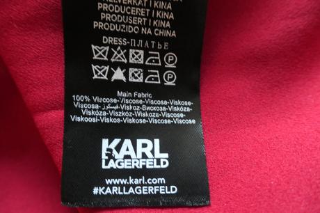 Karl lagerfeld icon cervene krasne saty vel.l, l