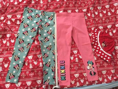 Leginy s minnie, 2ks + zadarmo klobucik s minnie, disney,110