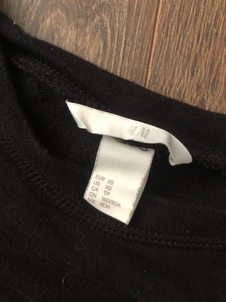 H&m čierny svetrík, h&m,xs