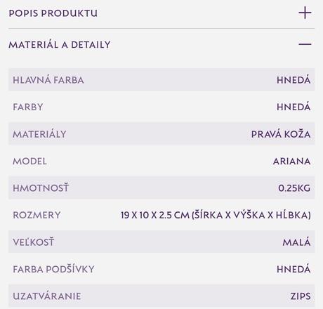 Limitované peňaženky ariana tabacco, dajana rodriguez